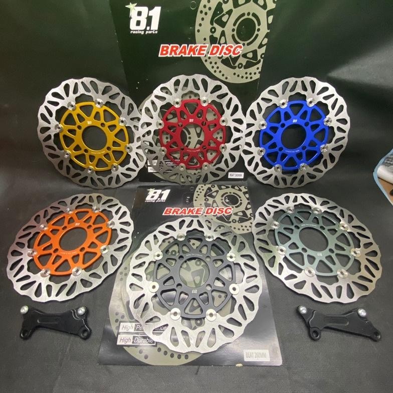 DISC 8.1 RACING PART PIRINGAN CAKRAM DEPAN CNC FLOATING STENLEES UK 260mm BEAT VARIO SCOOPY