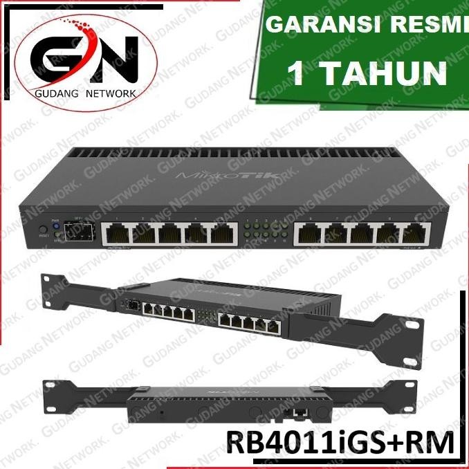 TERLARIS - Mikrotik Router indoor RB4011iGS+RM / RB4011 / mikrotik rb4011