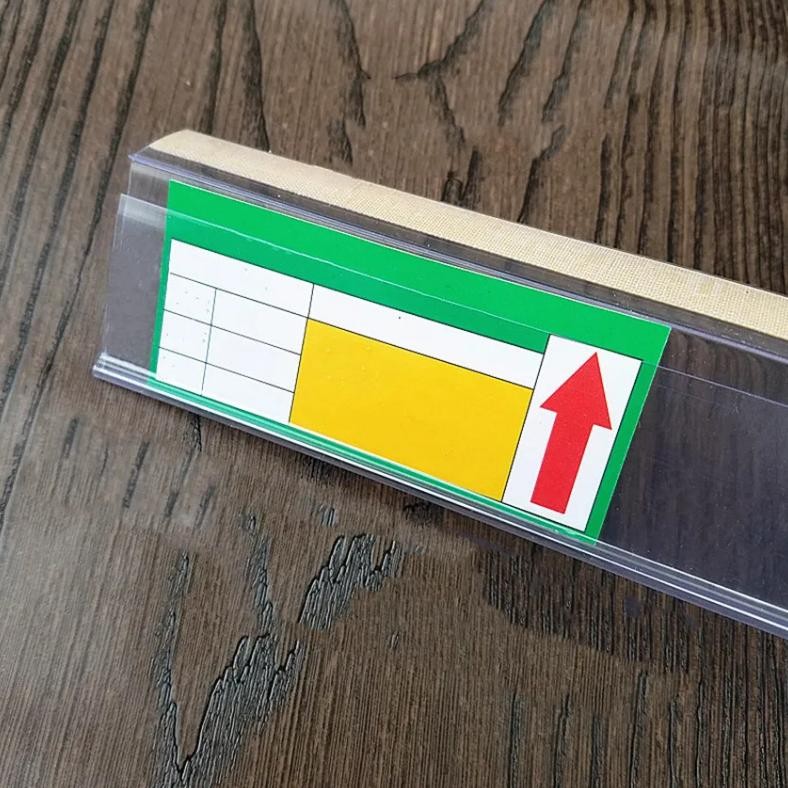 

fh-46 10pcs Label Harga Mika Price Tag Holder Price Label Holder Minimarket Price Tag Label Viral