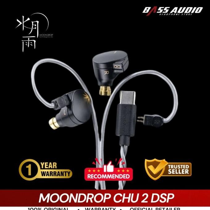 TERBARU - Moondrop CHU 2 DSP In Ear Monitor Earphone With Mic & Type-C Plug