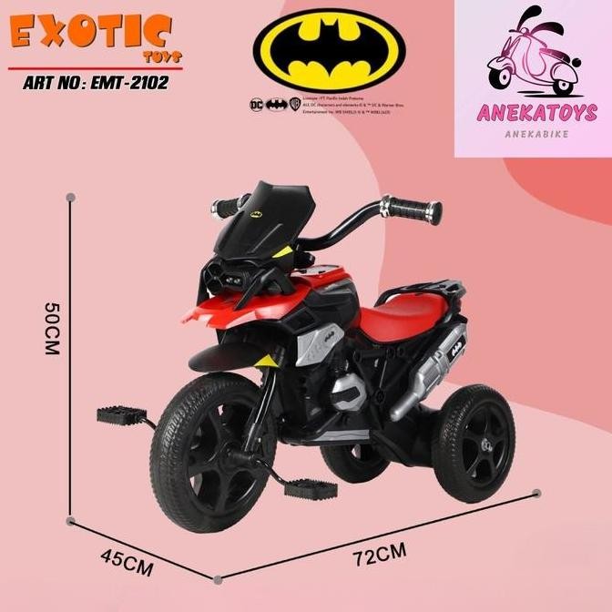 SEPEDA MOTOR ANAK EXOTIC ET2102 SEPEDA RODA TIGA BAN EVA BESAR 1304T