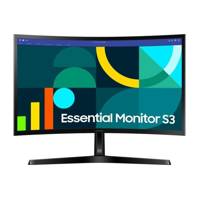 Monitor Led Samsung F390 Curve - 24 Inch PC Komputer - PLS VGA HDMI