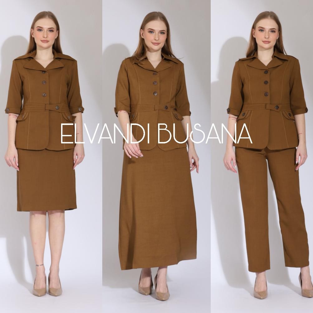 Blazer Wanita Baju Kerja Kantor Seragam Dinas PDH PNS Pemda Guru ASN Wanita Kode 6601 Pemda Aceh