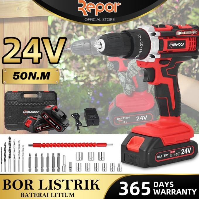 Paket Mata Bor Set 27Pc Mesin Bor Baterai Cordless Drill Makita Original Dan Terpercaya