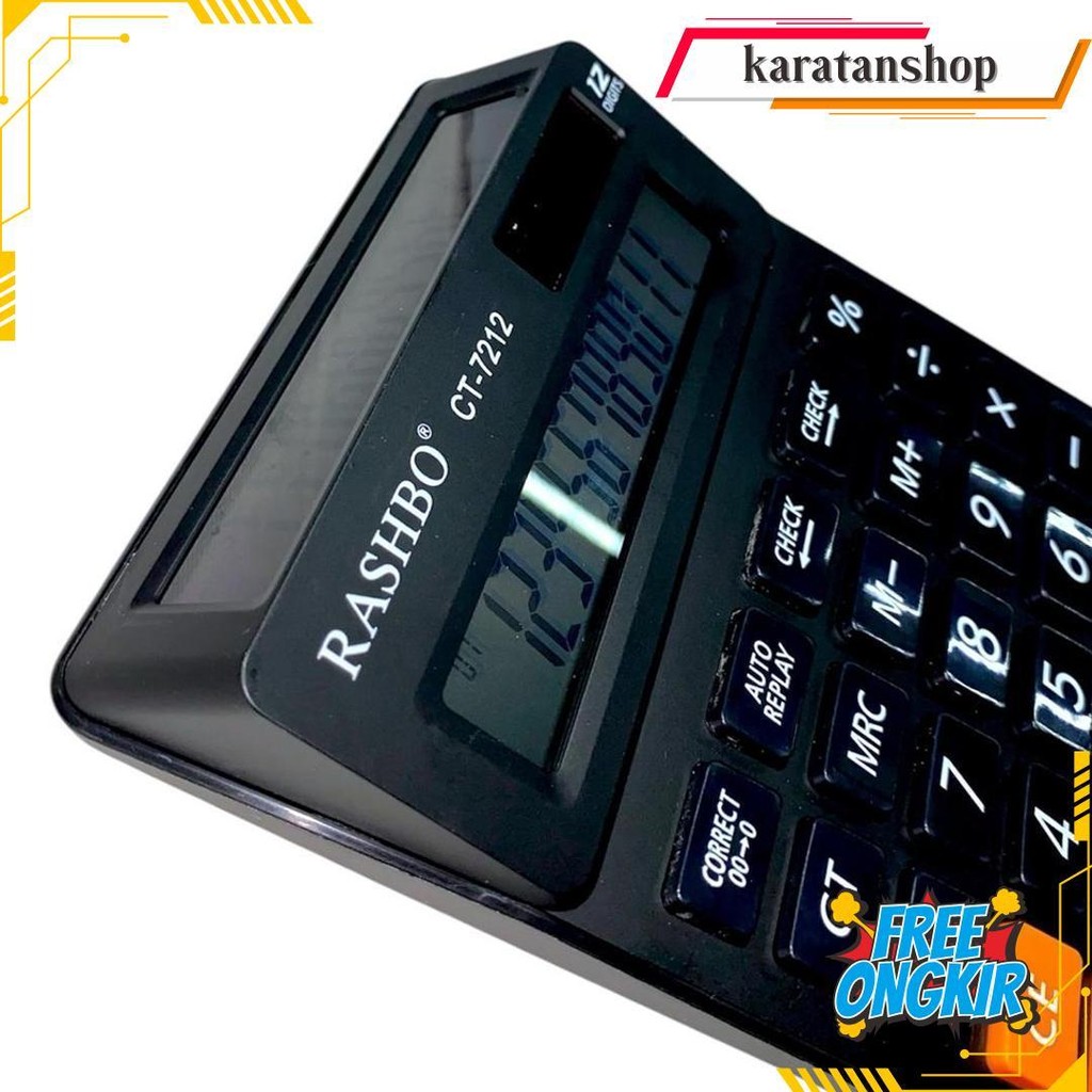 

Tomstore.Id Kalkulator 2 Layar 12 Digit Kalkulator Dagang 2 Display R1101 Cod