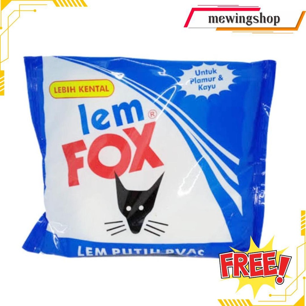 

Lem Fox Putih Pvac Bungkus Biru 350Gr Siap Kirim