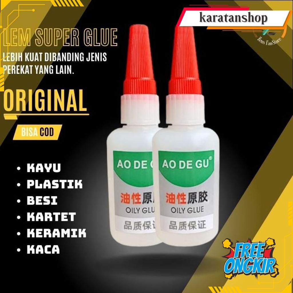 

Lem Super Glue 50Gr Perekat Kuat Lem Korea Sepatu Sandal Lem Setan C01 Gratis Ongkir