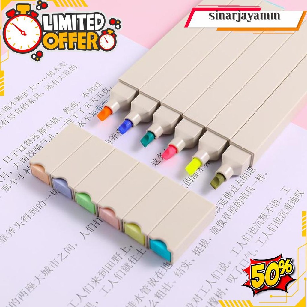 

Stabilo /Stabillo Warna/Stabilo Isi 6 Warna Pastel Termurah Banget