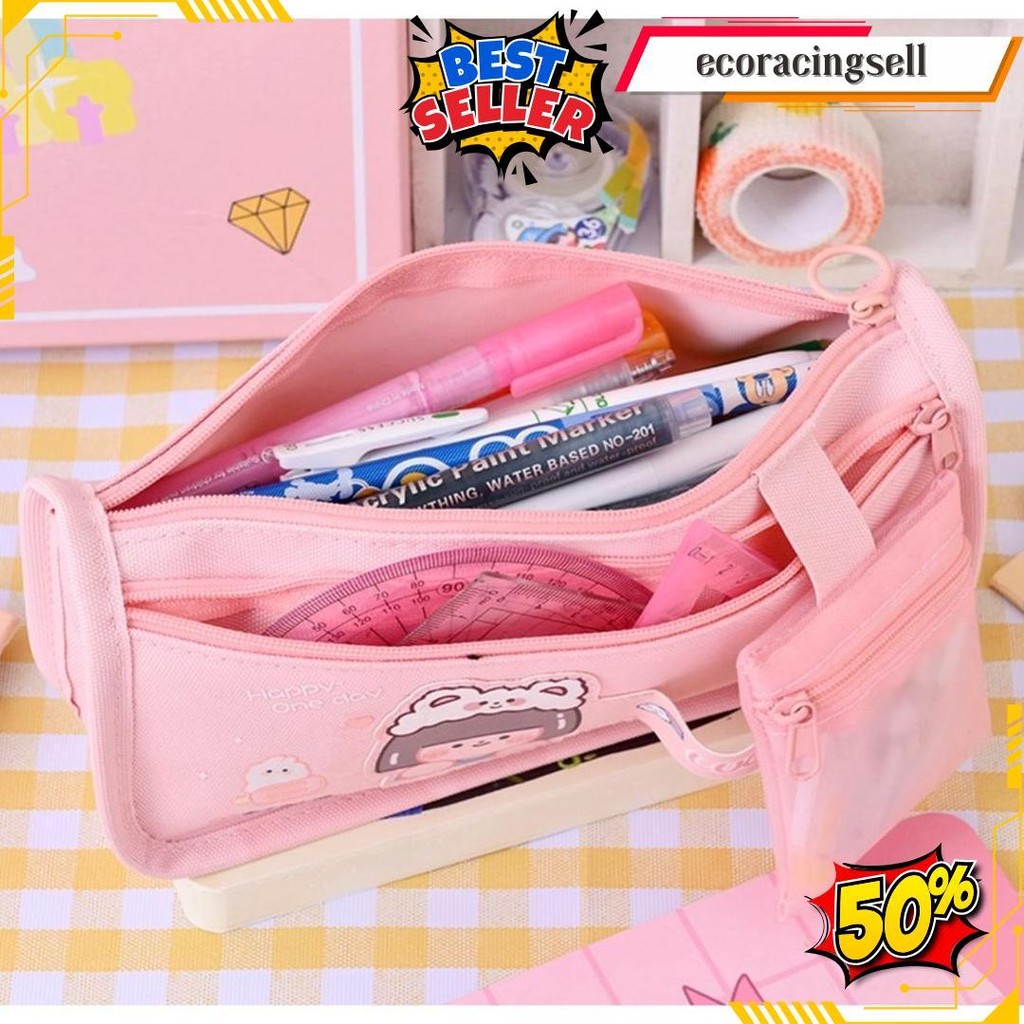 

Txs17 Korean Pen Pencil Case Simple Lucky Girls Kotak Tempat Pensil Box Ktm Bisa Cod