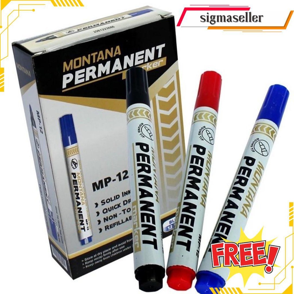 

(1 Lusin) Montana Spidol Permanent (Mp-12) Terlaris