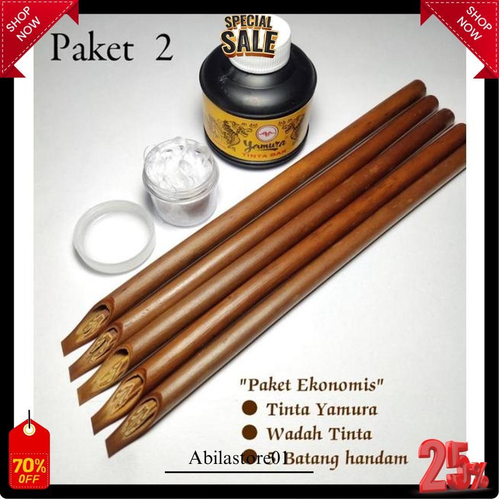 

Paket Alat Tulis Khat/Kaligrafi Handam + Tinta Yamura Terlaris