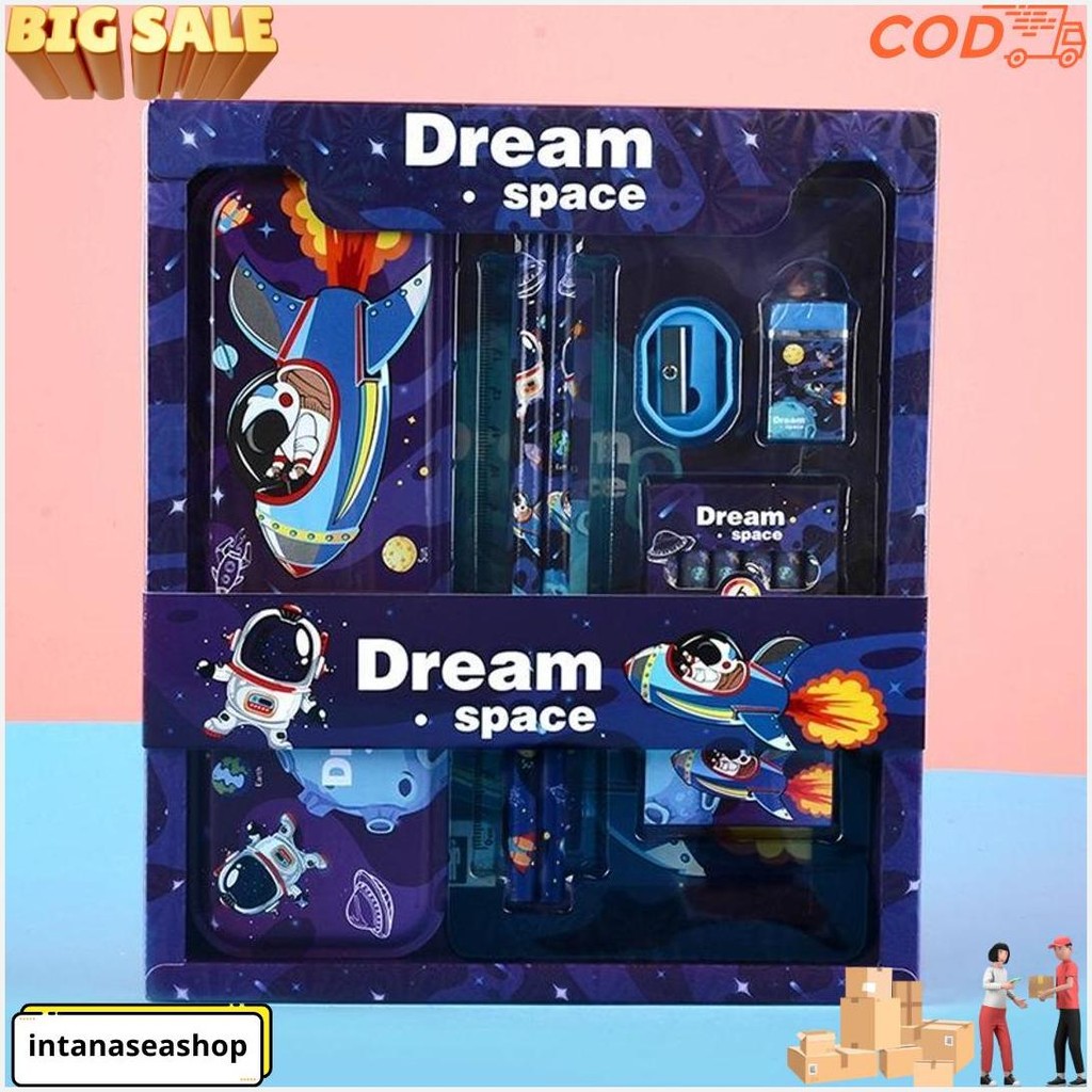 

Kotak Pensil Anak Set 7In1 Stationery Untuk Hadiah Anak Sekolah / Kotak Pensil Karakter Murah Stationery Set 8In1 / Alat Tulis Set Tepak Pensil Termurah Banget