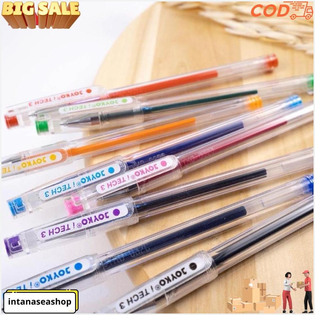 

Color Gel Pen Gpc-325 Itech3 Pulpen Pena Joyko 1 Set 8 Warna 0.28 Mm Gratis Ongkir