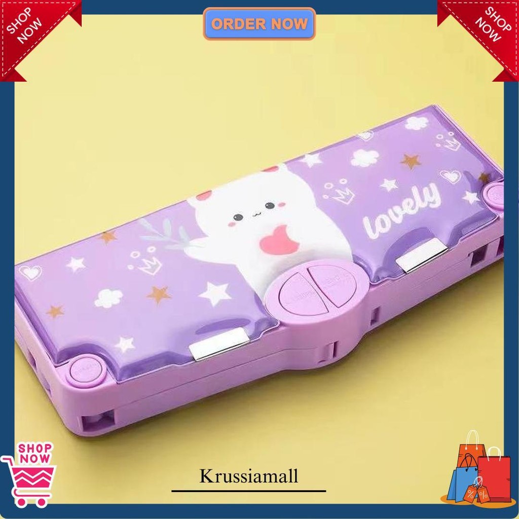 

Kotak Pensil Mekanik Serbaguna Anak Sekolah Mekanik Multifungsi Fullset Penggaris Gunting Original Termurah Banget