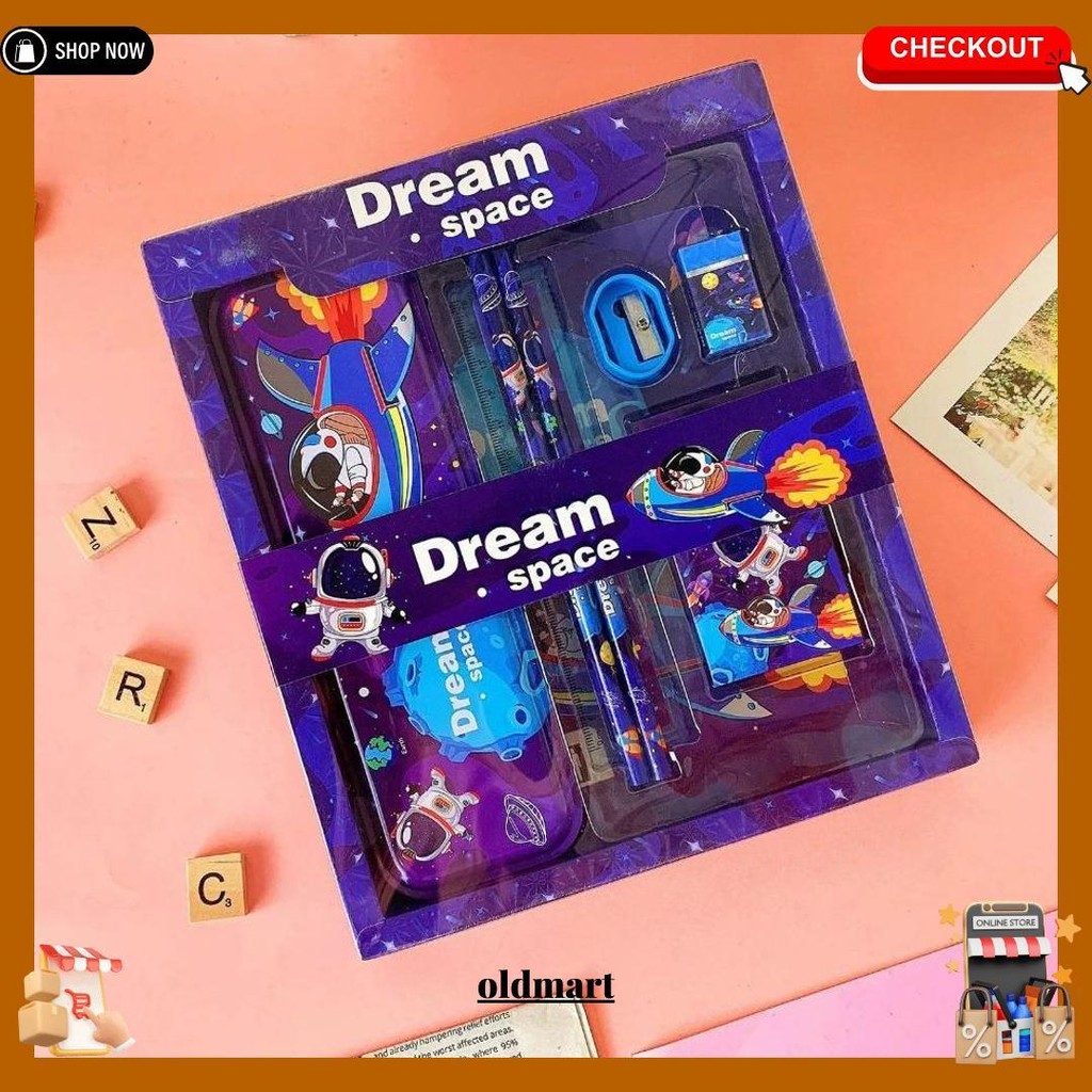 

[Atk] Stationery Set Paket Alat Tulis Anak Karakter Animal Dinosaurus And Astronaut Terlaris