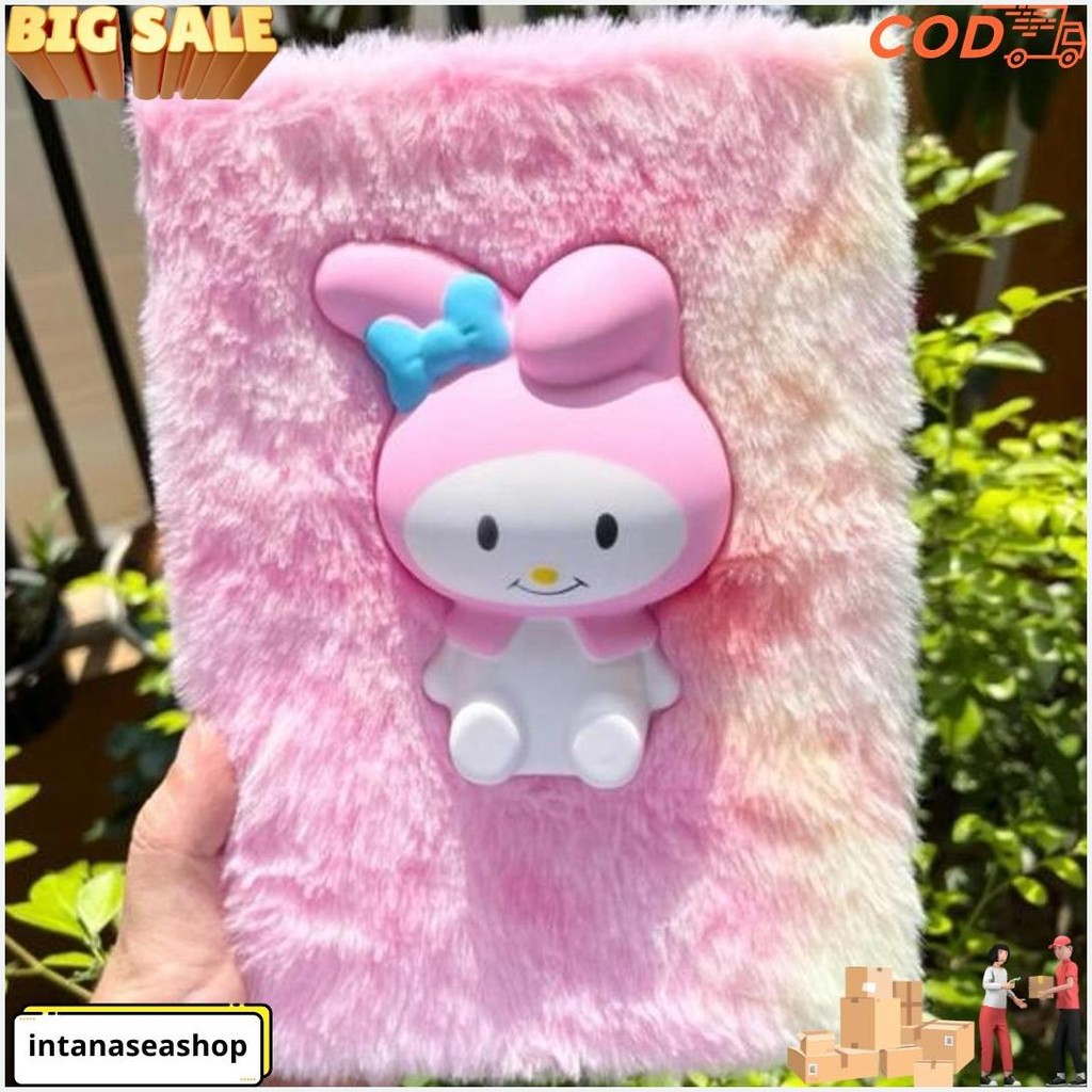 

Buku Notebook Bulu Sanrio / Buku Bulu Sanrio Hello Kitty / Cinamon / Melody / Kuromi Gratis Ongkir