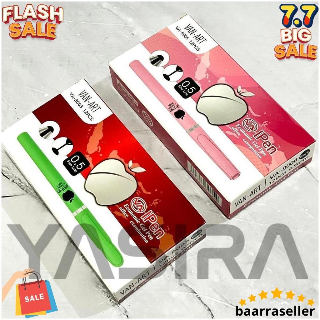 

1 Lusin 12 Pcs Gel Pen Pulpen Ipen X 0.5Mm Cod