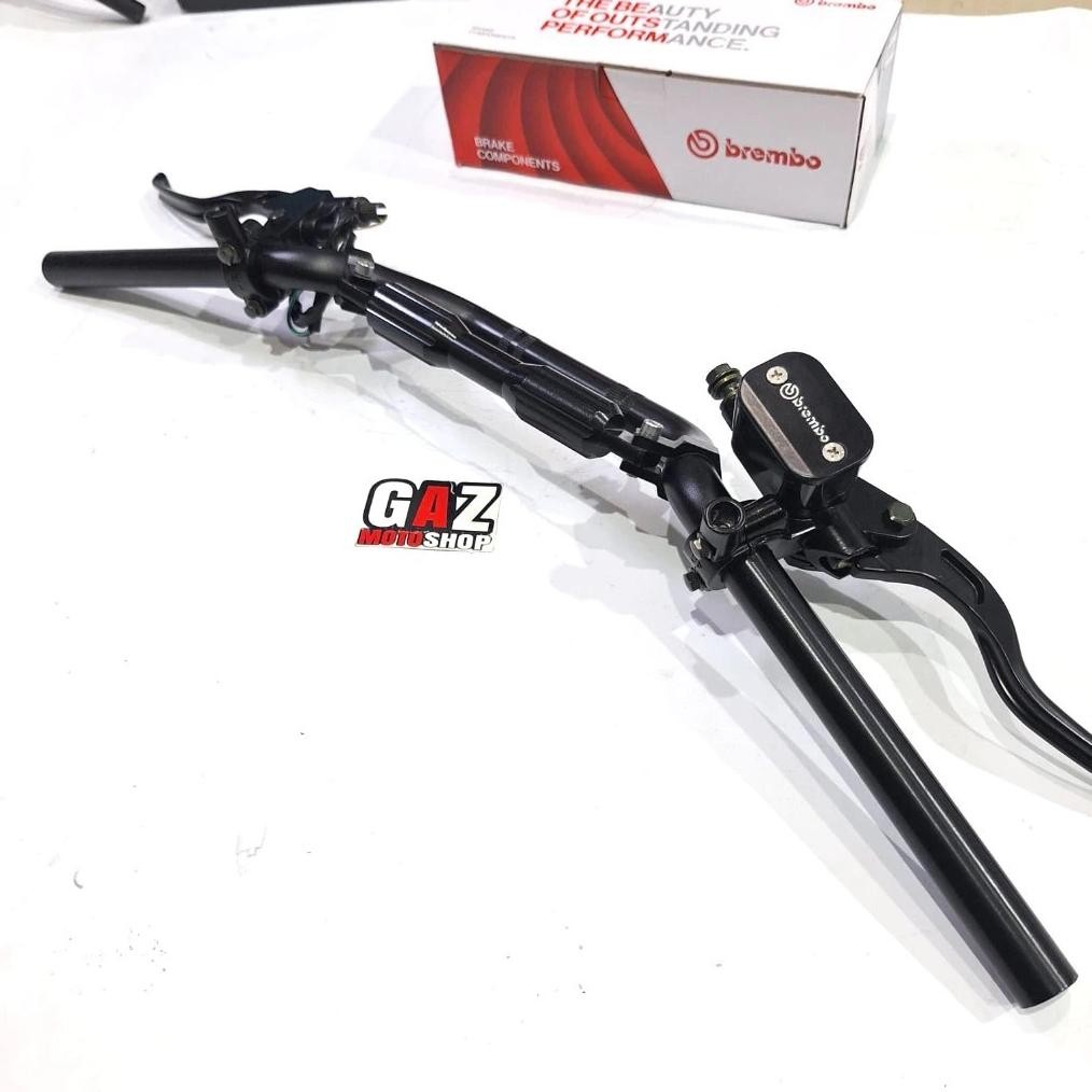 VIRAL Stang Stir Medium Black Set Master Rem Brembo Kotak Universal Stang Alumunium CB150R Handle Ma