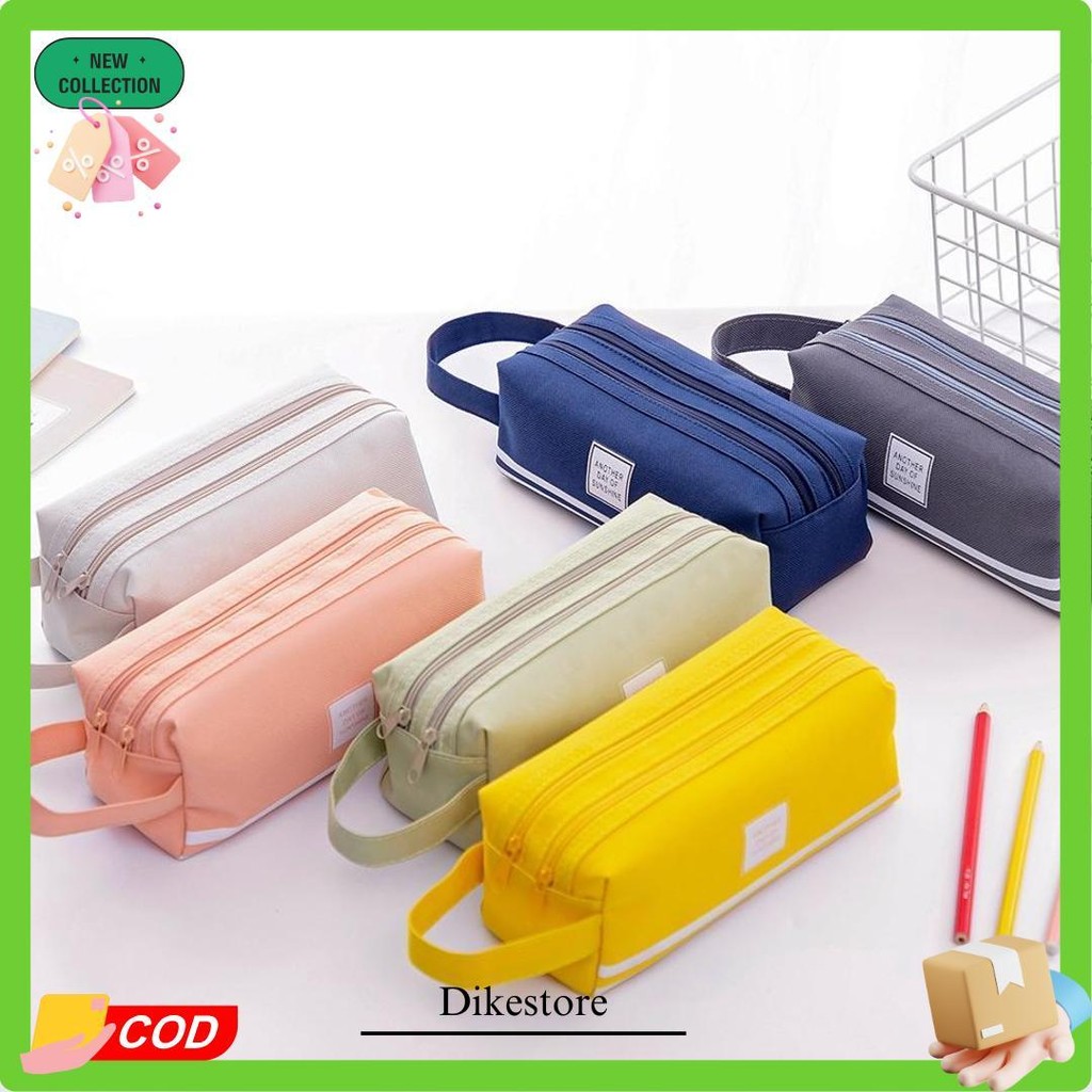 

Hc Kotak Pensil Dan Stationery Dual Zipper Dompet Pensil 2 Pouch Tempat Alat Tulis Perlengkapan Sekolah Dua Sisi Resleting Siap Kirim