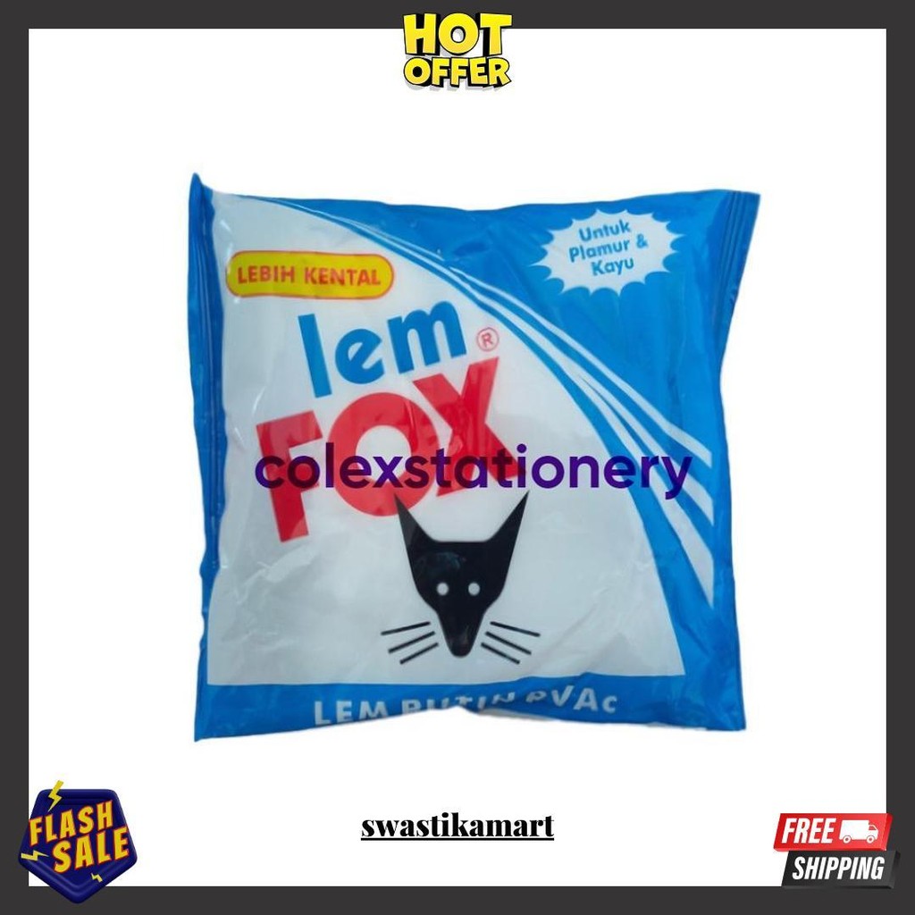 

Lem Fox Putih / Lem Fox Kayu Pvac Bungkus Biru Ukuran 350 Gram Gratis Ongkir