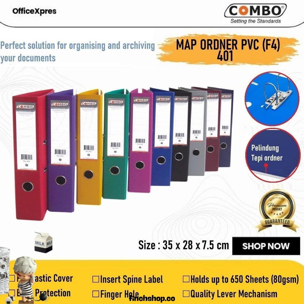 

Odner Map Folio Pvc Colour / Odner Map F4 / File Pvc 401 Warna Combo Promo