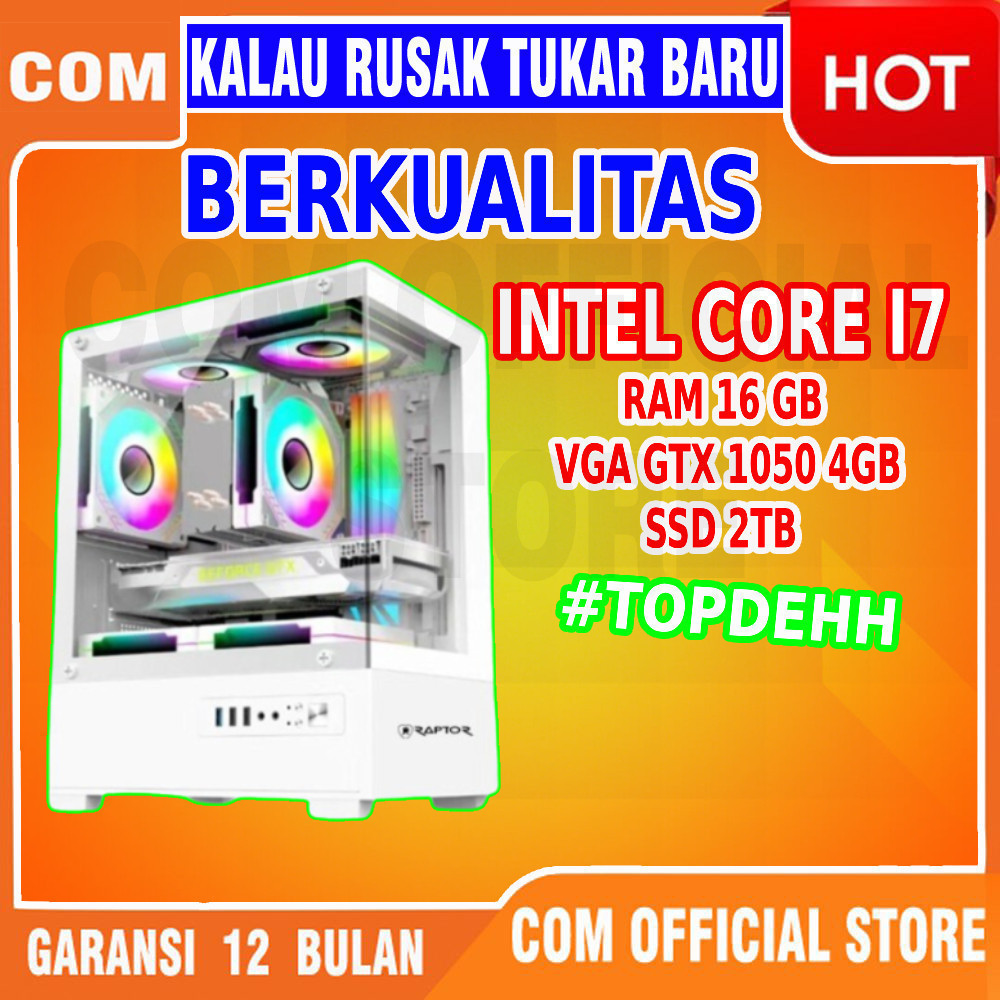 KOMPUTER GAMING full set rakitan core i7 computer EDITING GRAFIS LENGKAP TINGGAL pakai saja