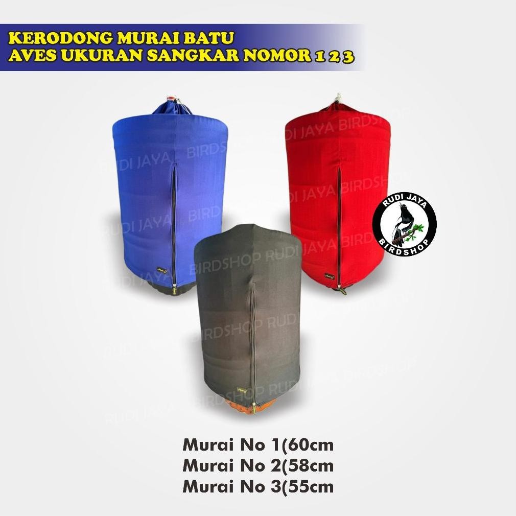 eq-77 KERODONG KRODONG MURAI AVES PREMIUM TEBAL SANGKAR BULAT KANDANG BURUNG MURAI BATU Berkualitas