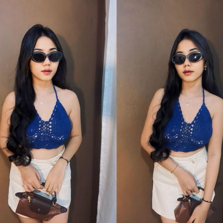 qw-7 Bikini Rajut Hand Made Motif Kipas by Outfit.Bali Terlaris