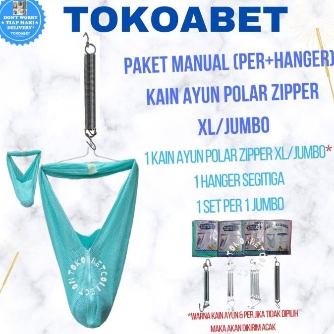Paket Manual Ayunan Bayi Polar Xl Jumbo Per Pegas Variasi Hanger