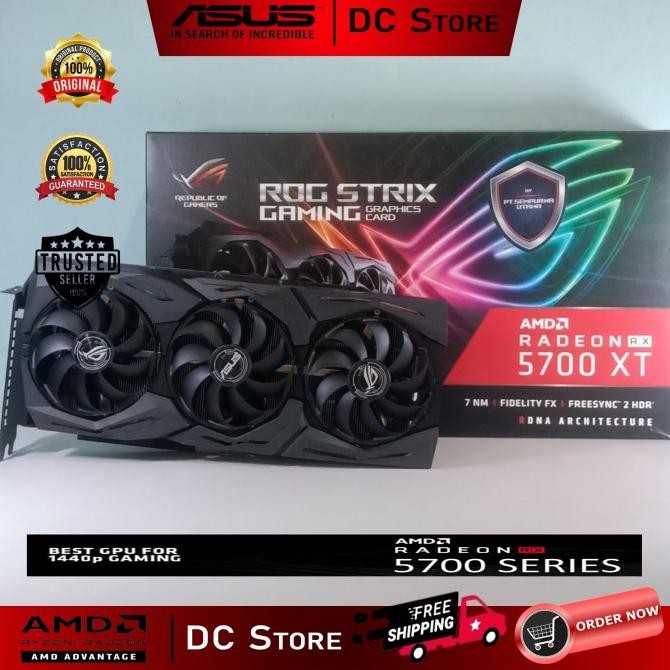 BEBAS ONGKIR - VGA Asus ROG Strix AMD Radeon RX 5700 XT 8GB GDDR6