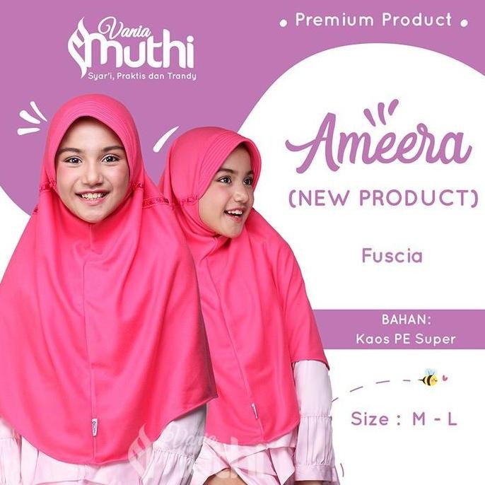 Promo Vania Muthi Ameera Jilbab Kaos Pita Serut Sd-Smp-Sma