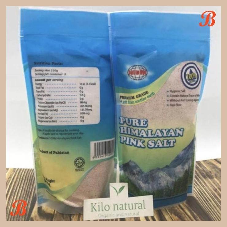 

| RMP | HIMALAYAN SALT PREMIUM 500GR ( GARAM PLASTIK BIRU )