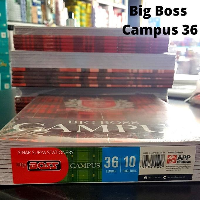 

Sale!! Buku Tulis Big Boss Campus 36 Lembar Isi 10 Buku (Per Pak)