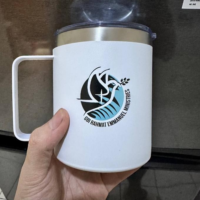 Sale Mug Stega Custom / Mug Gelas Stainless Gagang Custom