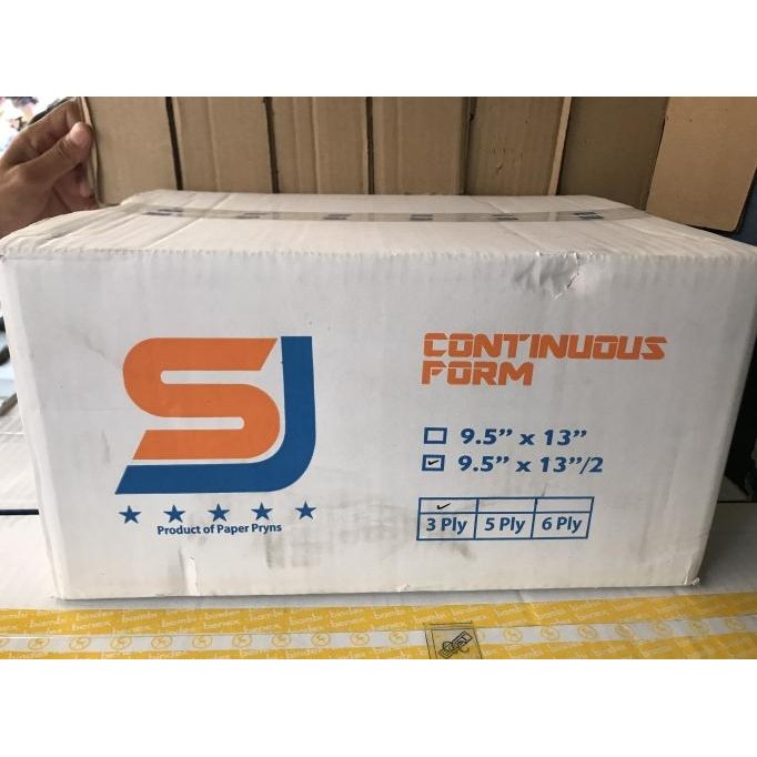

BEBAS ONGKIR - Kertas Continuous Form SJ 9.5 x 13/2 3 ply