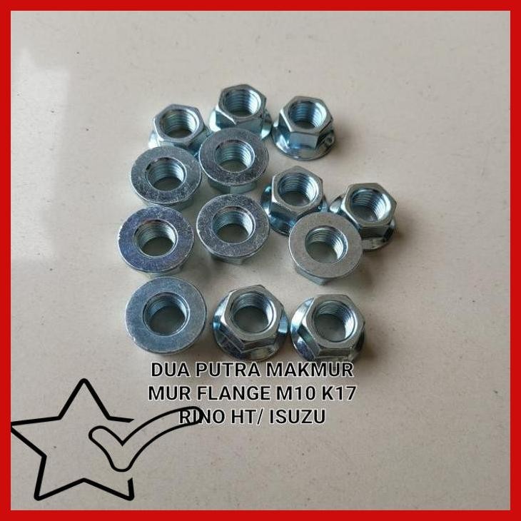 [DPM] MUR FLANGE M10 KUNCI 17 MUR FLANGE NUT RINO HT ISUZU 1PC