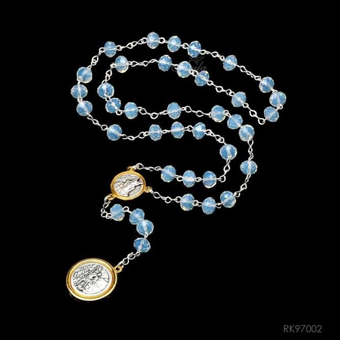 ] Kaplet Devosi St. Michael Crystal Ceko 8mm Doa Rohani Katolik