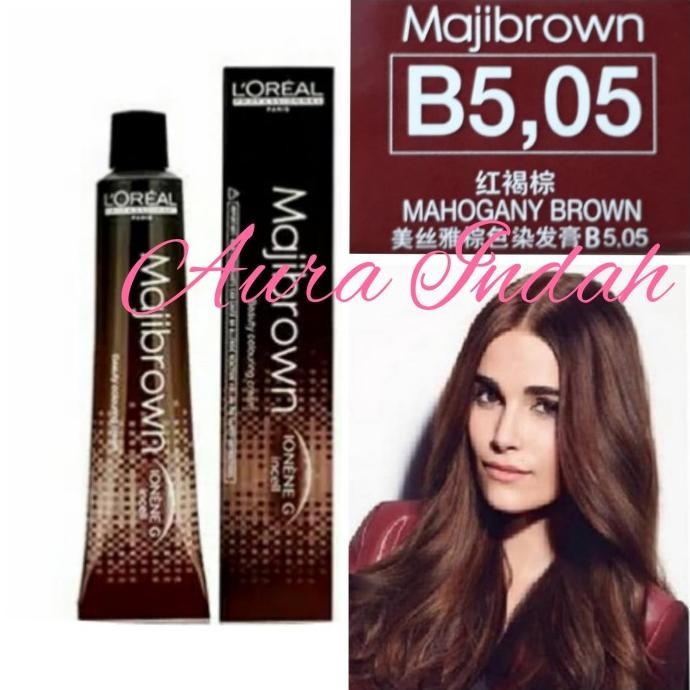 LOREAL MAJIBROWN NO. B5.05 MAHOGANY BROWN