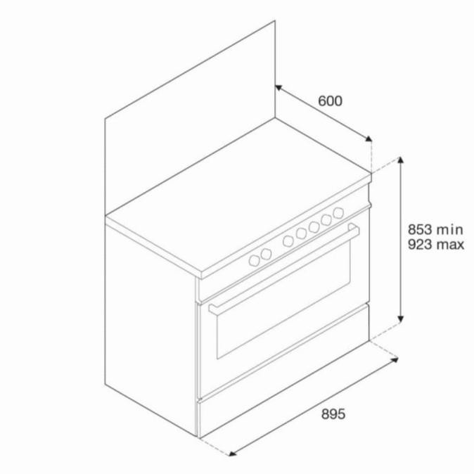 Grosir Kompor Freestanding La Germania New Campania Tus95C31Dx