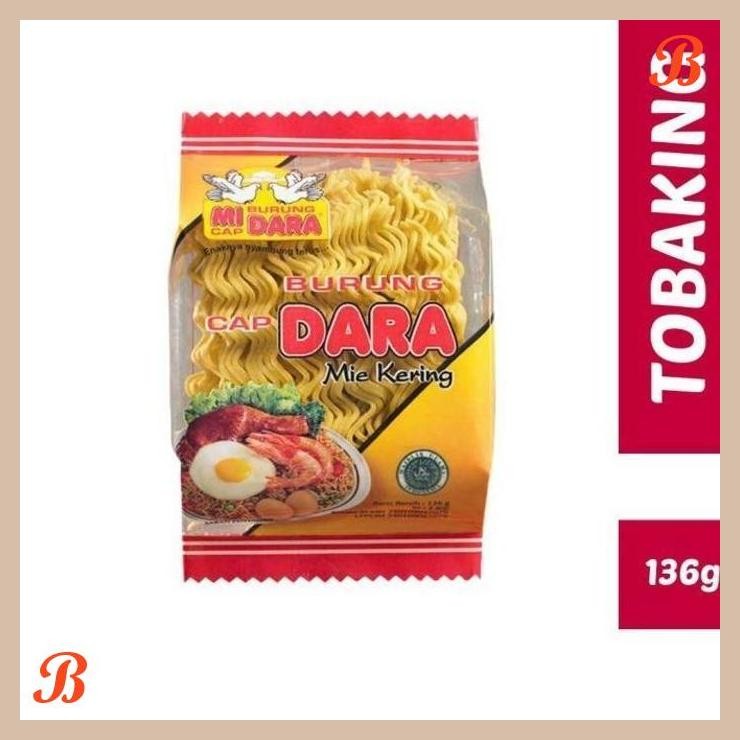 

| RMP | MIE BURUNG DARA 136 GR MIE KERING BULAT MERAH