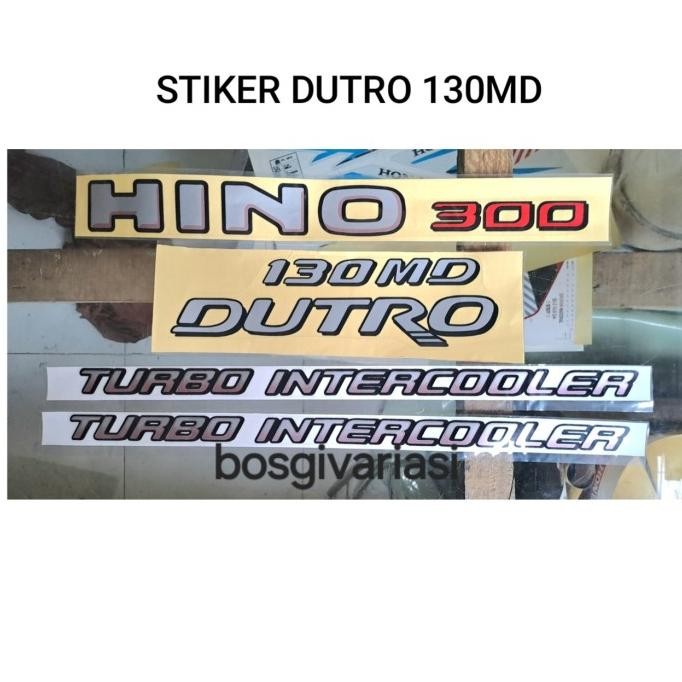 STIKER HINO 300 DUTRO 130MD / STIKER HINO DUTRO 130MD / STIKER DUTRO 130MD ASLI