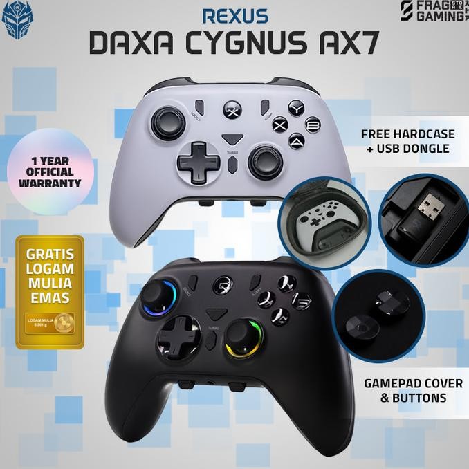 Rexus Daxa Cygnus Ax7 / Rexuscygnus Ax 7 / Ax-7 / Rexus Daxacygnus Gamepad Wireless Joystick Dock Ne