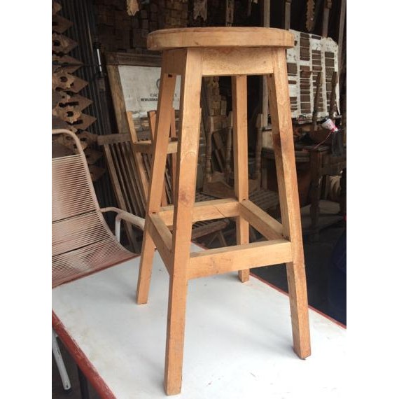 PREMIUM KURSI TANGGA 70CM | BANGKU TINGGI KAYU | KURSI TINGGI KAYU