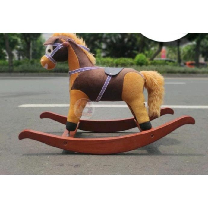 PREMIUM Padangbulan Mainan Anak Kursi Goyang Kuda (Kayu) Murah