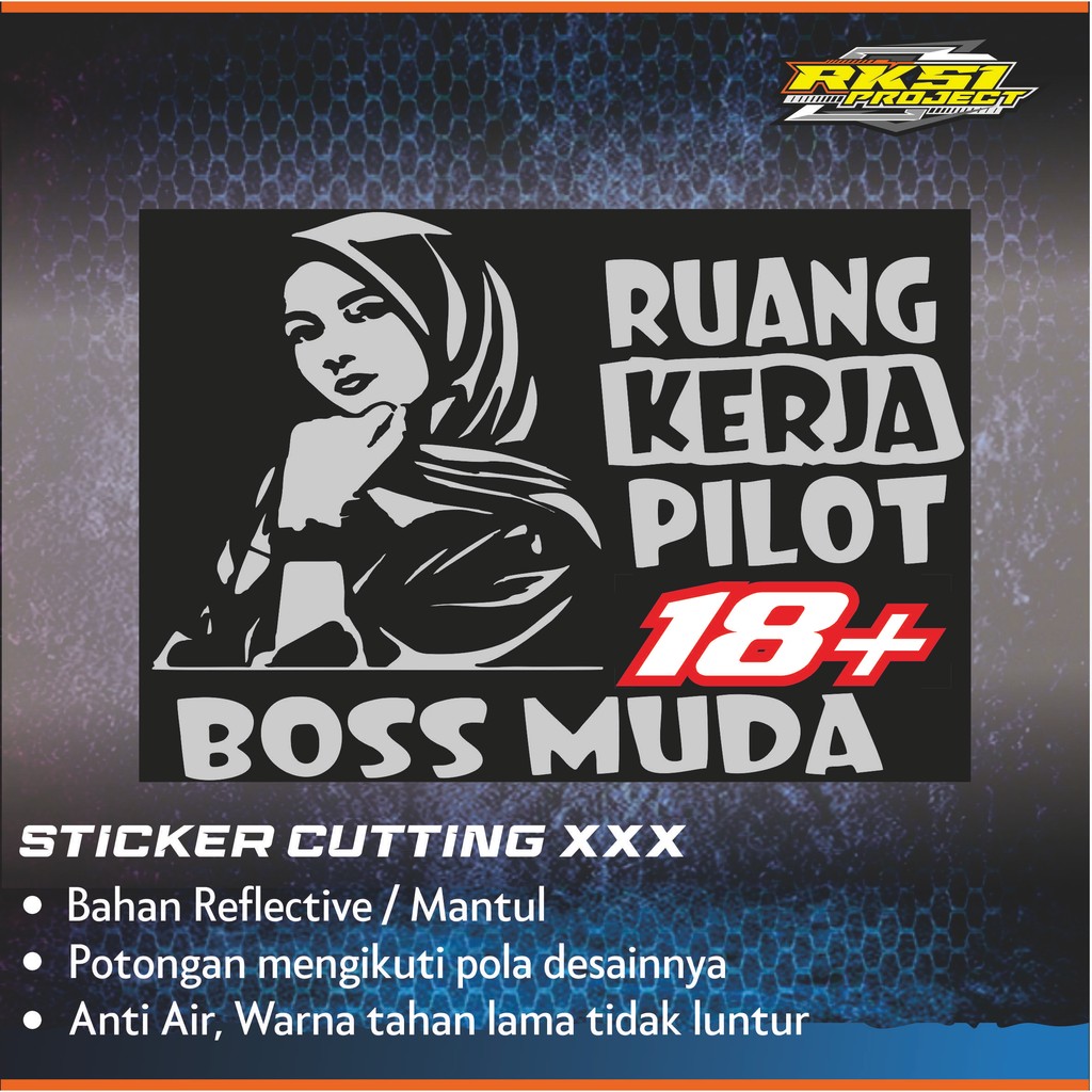 stiker kaca pintu mobil universal
