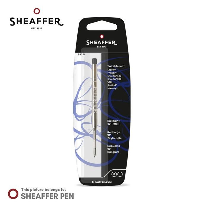 

Diskon!! Sheaffer Ballpoint Refill "K" Style - Black Fine - Blister Card