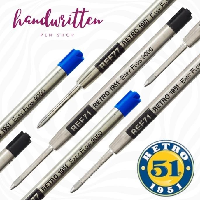 

Promo!! Retro 51 X Schmidt Easyflow 9000 Hybrid Ballpoint Pen Refill G2 Parker Size / Refill Pulpen