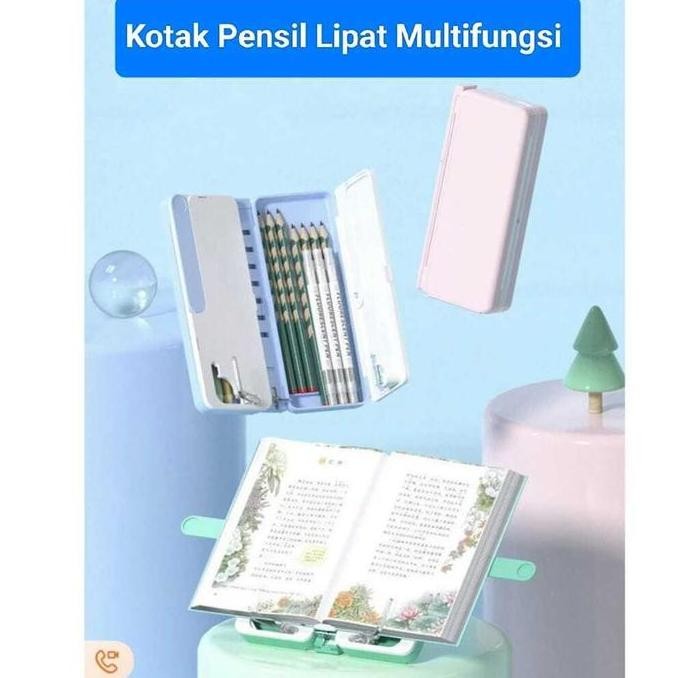 

Promo!! Kotak Pensil Lipat Multifungsi Dengan Papan Tulis Dan Tatakan Buku / Pencil Case Anak Sekolah / Tempat Pensil Serbaguna Tk Sd K002
