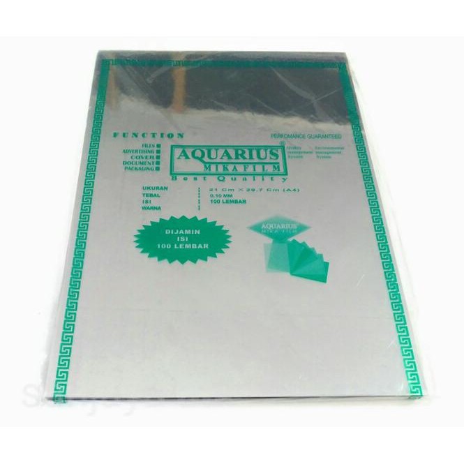 

Diskon!! Plastik Jilid Cover Mika Aquarius 0.10 A4