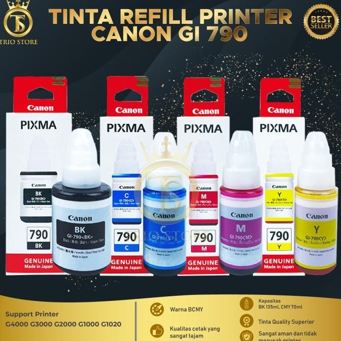 

Diskon!! Tinta Canon Gi-790 (1Set) (Gi 790) (Gi790) G1000 G2000 G3000